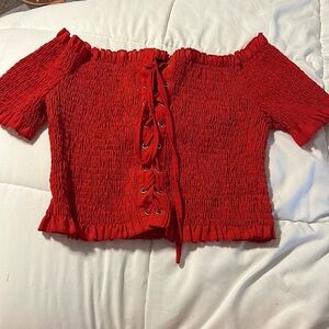 Off The Shoulder Crop Top